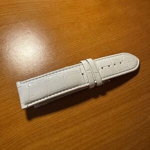 Charles Raymond White Crocodile Pattern Watch Strap